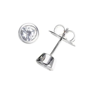Giorgio Martello Milano - Ohrstecker mit Zirkonia, Silber 925 Ohrringe 1 ct Silber Damen (48.99 € / 1 ct)
