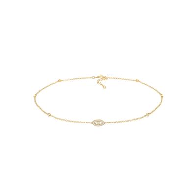 Elli - Choker Evil Eye Zirkonia Kristalle 925 Silber Ketten 1 ct Damen