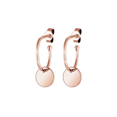 Elli - Hänger Kreis Creole Geo Plättchen Trend 925 Silber Creolen 1 ct Damen (59.99 € / 1 ct)