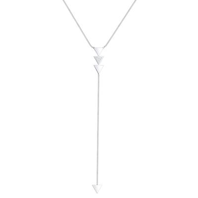 Elli - Y-Kette Dreieck Kristalle 925 Silber Ketten 1 ct Damen (49.89 € / 1 ct)