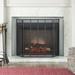 Home Loft Concepts Burlington 3 Panel Iron Fireplace Fireplace Screens Iron in Black | 30 H x 45.5 W x 1.25 D in | Wayfair