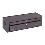KENNEDY MC28B 28-1/8"W Intermediate Chest 2 Drawers, Brown, 9-5/8"D x 7-7/8"H