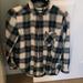 American Eagle Outfitters Tops | American Eagle Button Down Plaid Shirt | Color: Blue/Green | Size: S