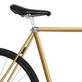 MOOXIBIKE Gold metallic Fahrradfolie glänzend für Rennrad, MTB, Trekkingrad, Fixie, Hollandrad, Citybike, Scooter, Rollator für circa 13 cm Rahmenumfang