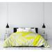 East Urban Home Los Angeles California Districts Single Reversible Duvet Cover Microfiber, Polyester in Yellow | Twin Duvet Cover | Wayfair