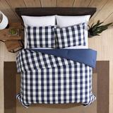 Eddie Bauer Lakehouse Plaid Cotton Duvet Cover Set Cotton in Blue | Full/Queen Duvet Cover + 2 Shams | Wayfair USHSFN1144473