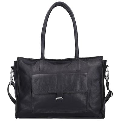 Cowboysbag - Edgemore Schultertasche Leder 41 cm Laptopfach Umhängetaschen 1 ct Schwarz Damen