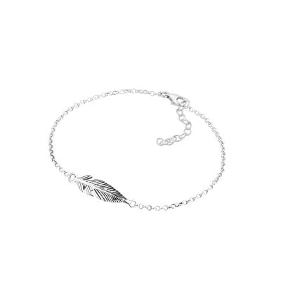 Elli - Feder 925 Sterling Silber Armbänder & Armreife Damen