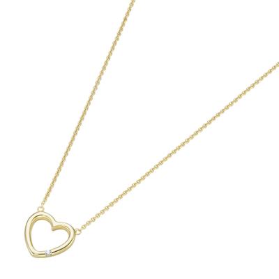 Luigi Merano - Collier Herz, mit Brillant, Gold 585 Ketten 1 ct Gold Damen (438.99 € / 1 ct)
