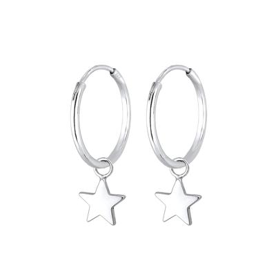 Elli Creolen Hänger Sterne Astro 925er Sterling Silber silberfarben Damen