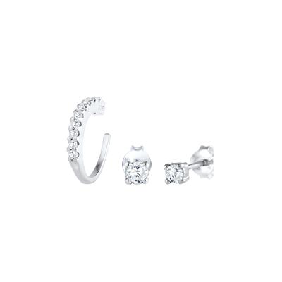 Elli - Elli Ohrringe Single Earcuff Zirkona Kristalle Trend 925 Silber 1 ct Damen (49.99 € / 1 ct)