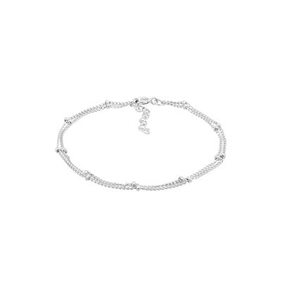 Elli - Elli Armband Layer Kugel Kettchen Basic Trend 925er Silber Armbänder & Armreife 1 ct Damen