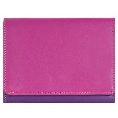 Mywalit Medium Tri-fold Wallet Geldbörse Leder 12 cm sangria multi Blau Damen