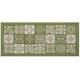 HomeLife Kitchen Rug | Non Slip Mat for Kitchen | 55x240 Made in Italy | Modern Floor Mat | Long Runner Rug 2 Kitchen Mat Non Slip Washable [55X240, Grey Green]