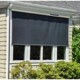 SunSetter Solar-Powered Motorized Semi-Sheer Outdoor Roller Shade Synthetic Fabrics | 84 H x 72 W x 72 D in | Wayfair 29306