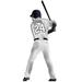 Latitude Run® Latitude Run Personalized Baseball Player Wall Decal Vinyl in Gray | 50 H x 22 W in | Wayfair F945ED17C43D4D1BBE31BA436ED8CBDD