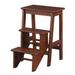 Loon Peak® Elledge Solid Wood Folding Accent Stool Wood in Brown | 24 H x 22 W x 16 D in | Wayfair 832FB51472534129AA0B9663935306DE