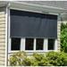 SunSetter Solar-Powered Motorized Semi-Sheer Outdoor Roller Shade Synthetic Fabrics | 84 H x 78 W x 78 D in | Wayfair 265066