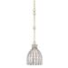 Hudson Valley Lighting Floral Park 7 Inch Mini Pendant - 8208-AGB