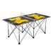 Michigan Wolverines 6' Weathered Design Pop Up Table Tennis Set