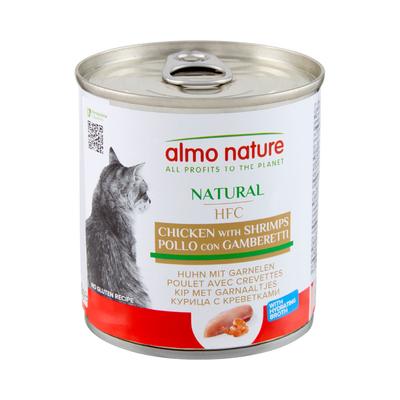 24x280g Huhn und Garnelen Almo Nature Classic Katzenfutter nass