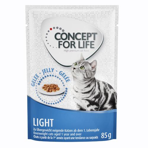 24x85 g Light Cats in Gelee Concept for Life Katzenfutter nass