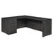 "Legacy 66"" Single Full Pedestal L-Desk with 47"" Return in Ash Grey - Regency LLDSPF663047AG"