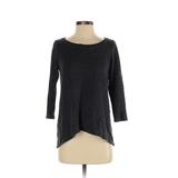 Ann Taylor LOFT 3/4 Sleeve Top Gray Boatneck Tops - Women's Size X-Small
