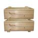 Timber Valley 10 x 16 Cedar Storage Box w./ Lid (Set of 2)