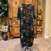 Lularoe Dresses | Lularoe Julia Dress Sz 2xl | Color: Black/Blue | Size: Xxl