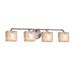 Justice Design Group Alabaster Rocks! - Bronx 35 Inch 4 Light Bath Vanity Light - ALR-8464-55-NCKL-LED4-2800