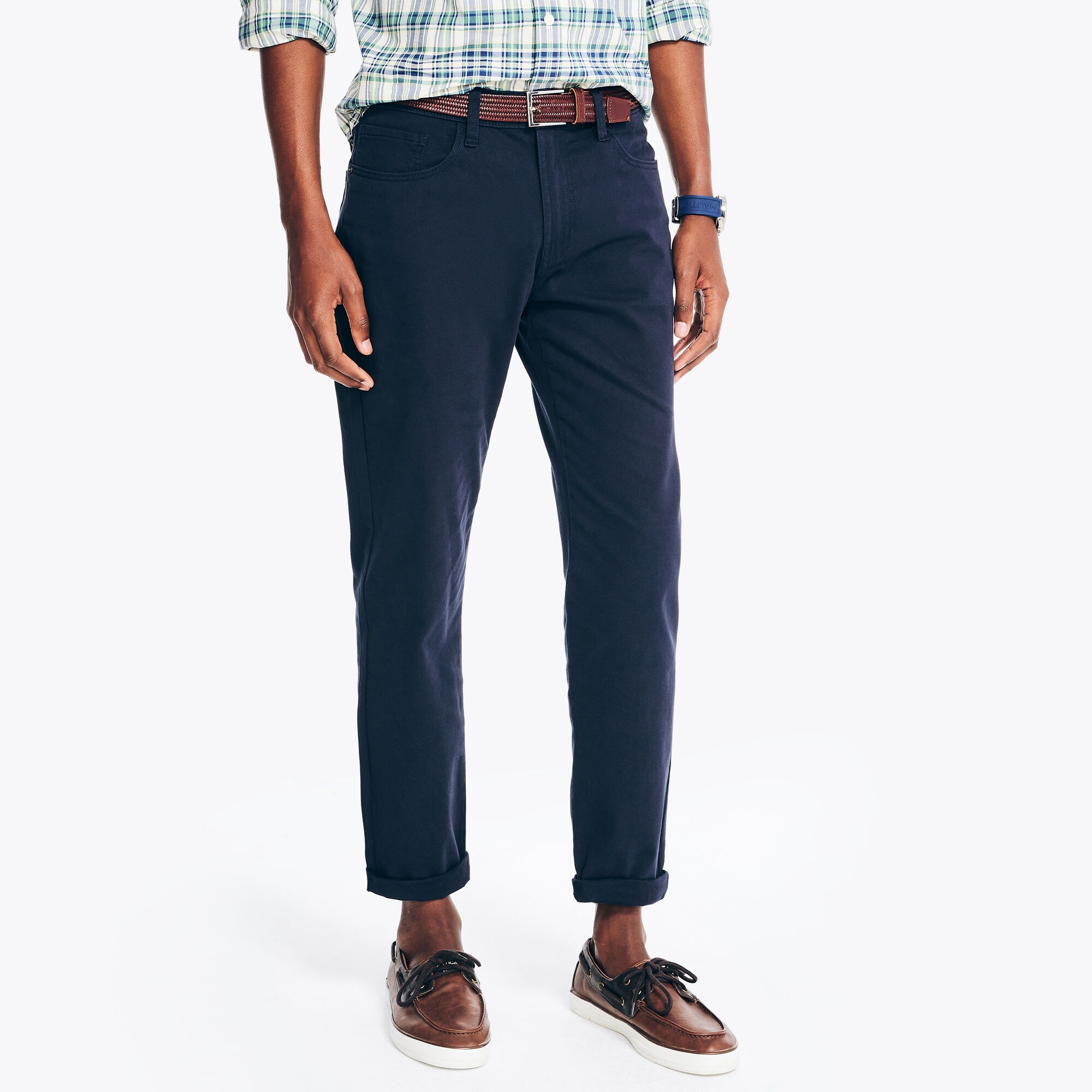 Nautica Men's Slim Fit Stretch Pant 401 (Navy), 40x32