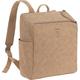 LÄSSIG Baby Wickelrucksack Wickeltasche mit Zubheör veganes Leder/Tender Backpack camel, 1 Stück (1er Pack)