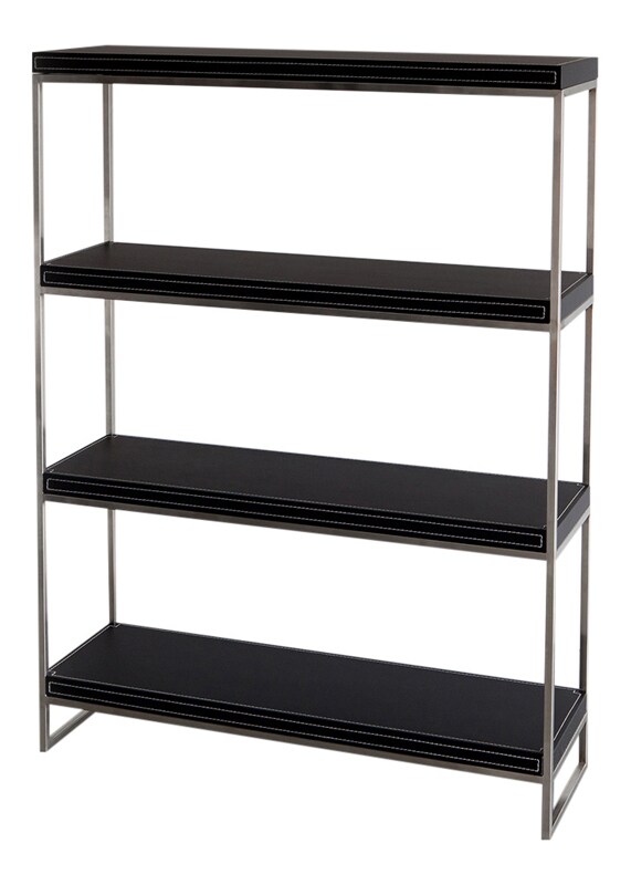 Aktenschrank Aktenregal Regal Büroregal Büroschrank Kunstlederregal Beistellschrank Büroausstattung Bürozubehör Büro Edelstahl Forli Jet-Line