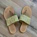 Anthropologie Shoes | Anthro Jasper & Jeera Sandals | Color: Green/Tan | Size: 7