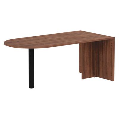 Alera ALEVA277236WA Valencia 71" x 29 1/2" Walnut D Top Desk
