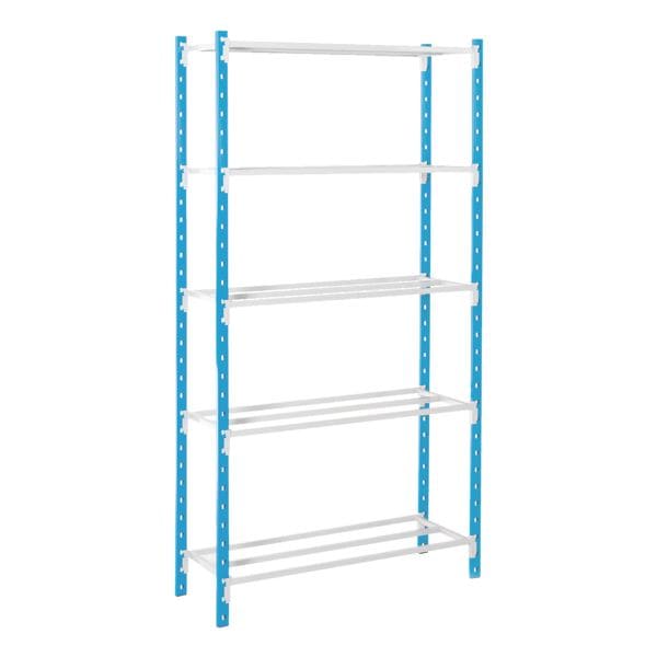 MANORGA Steckregal »Flip« Grundregal 5 Gitterböden 100 x 30 cm silber Image