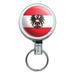 Austria National Country Flag Retractable Belt Clip Badge Key Holder