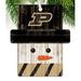 Fan Creations Snowman Holiday Shaped Ornament Wood in Black/Brown/White | 4.25 H x 4 W x 0.25 D in | Wayfair C0980-Purdue