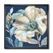 East Urban Home Indigold Watercolor Flower I - Picture Frame Print on Canvas in Blue/Gray | 16 H x 16 W x 1 D in | Wayfair
