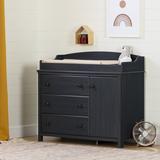 South Shore Cotton Candy Changing Table Dresser Wood in Blue/Brown | 38.75 H x 45.75 W x 19.5 D in | Wayfair 12669