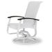 Red Barrel Studio® Hinch Swivel Patio Dining Chair Sling in White | 39 H x 27.5 W x 28.5 D in | Wayfair 0B7E66C64AD4430F9F6C4DDA4A61E63D