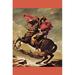 Buyenlarge 'Napoleon Crosses the Great St. Bernard Pass' by Jacques Louis David Painting Print in Brown/Red | 30 H x 20 W x 1.5 D in | Wayfair
