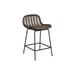 Gabby Jake Bar & Counter Stool Metal/Wicker/Rattan in Brown/Gray | 34.5 H x 18 W x 20 D in | Wayfair SCH-161185