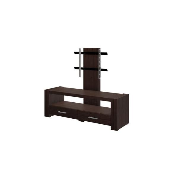 maximahouse-monaco-floor-stand-mount-for-greater-than-50"-screens-w--shelving,-holds-up-to-88-lbs-wood-metal-in-brown-|-46.45-h-x-54.3-w-in-|-wayfair/