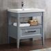 Wrought Studio™ Lilya 31" Single Bathroom Vanity Set Wood/Plastic in Gray/Blue | 30 H x 31 W x 22 D in | Wayfair D5B84EE4D2B843D5BD36A9CBBD407F85