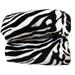 House of Hampton® Ferrer Modern Super Soft Zebra Animal Skin Blanket Polyester in Pink/White/Black | Full | Wayfair