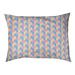 Tucker Murphy Pet™ Chen Skyscrapers Pattern Outdoor Dog Pillow Metal in Pink/Blue/Yellow | 6.5 H x 40 W in | Wayfair