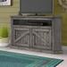 Longshore Tides Benji Solid Wood Corner TV Stand for TVs up to 65" Wood in Green/Blue | Wayfair FDFFE54B7B8245478B7152BDC29CE22D