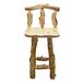 Millwood Pines Laverriere Solid Wood Bar & Counter Stool Wood in Yellow | 48 H x 20 W x 20 D in | Wayfair AE933AEDB57449F7B228703571081AF7